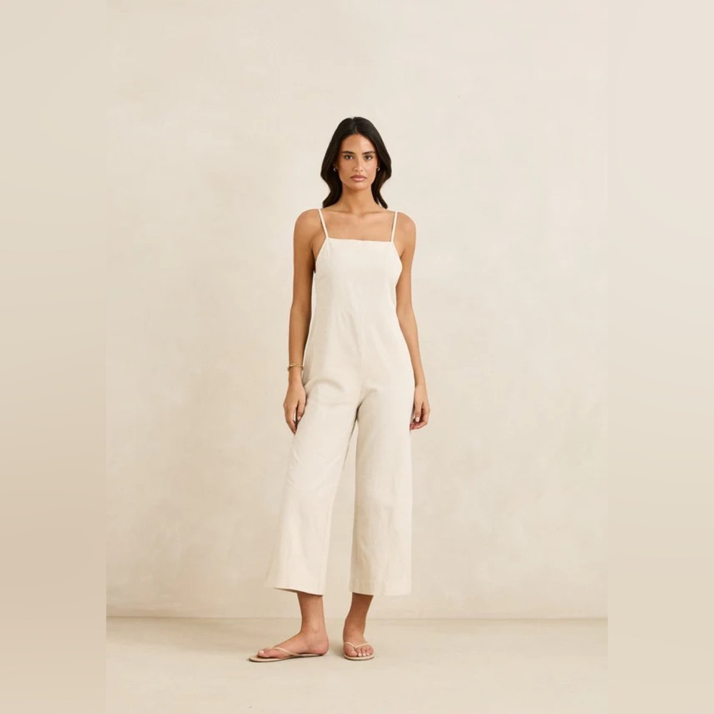 Rhythm Beige Jumpsuit